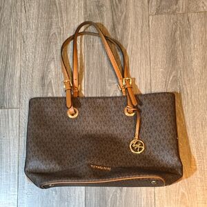 Michael Kors Dark Brown Signature Tote.